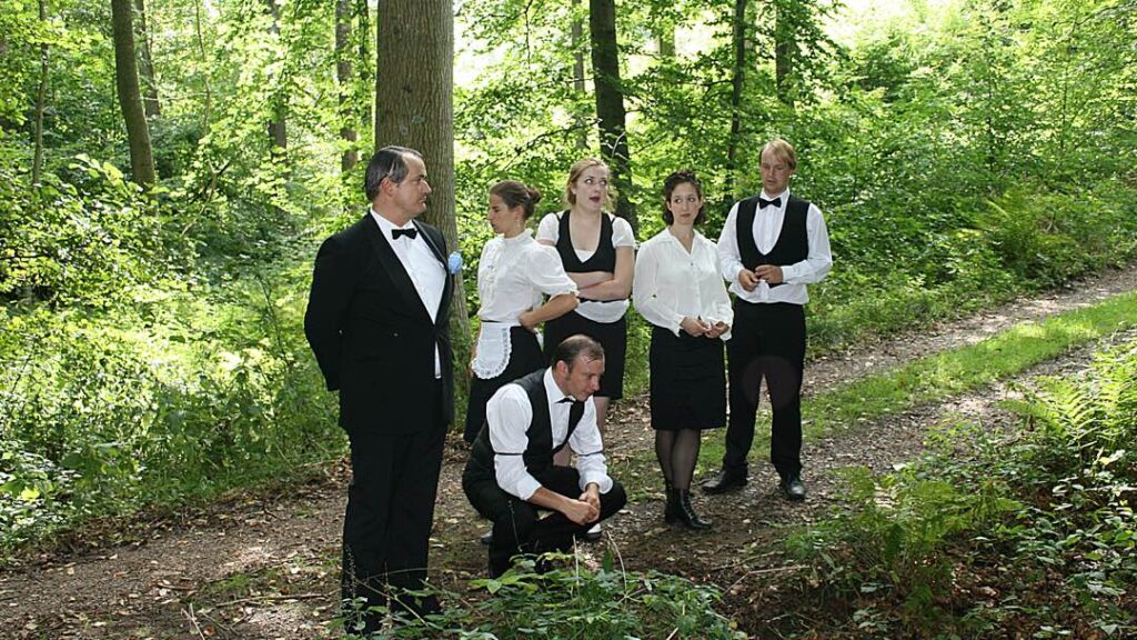 waiters in forest