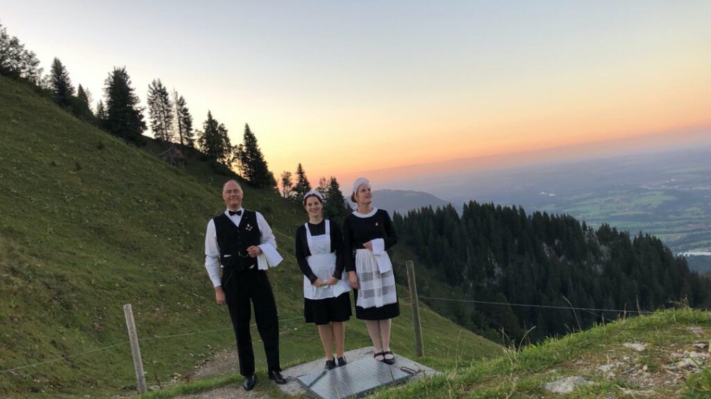 waiters in Tyrol